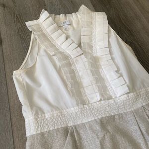 Loft Sleeveless Ruffle Dress Size 4